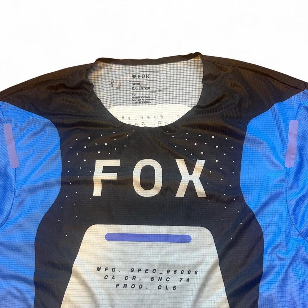 Fox Racing Men’s Blue and Purple Motocross Long Sleeve Shirt Size 2XL - Picture 6 of 6